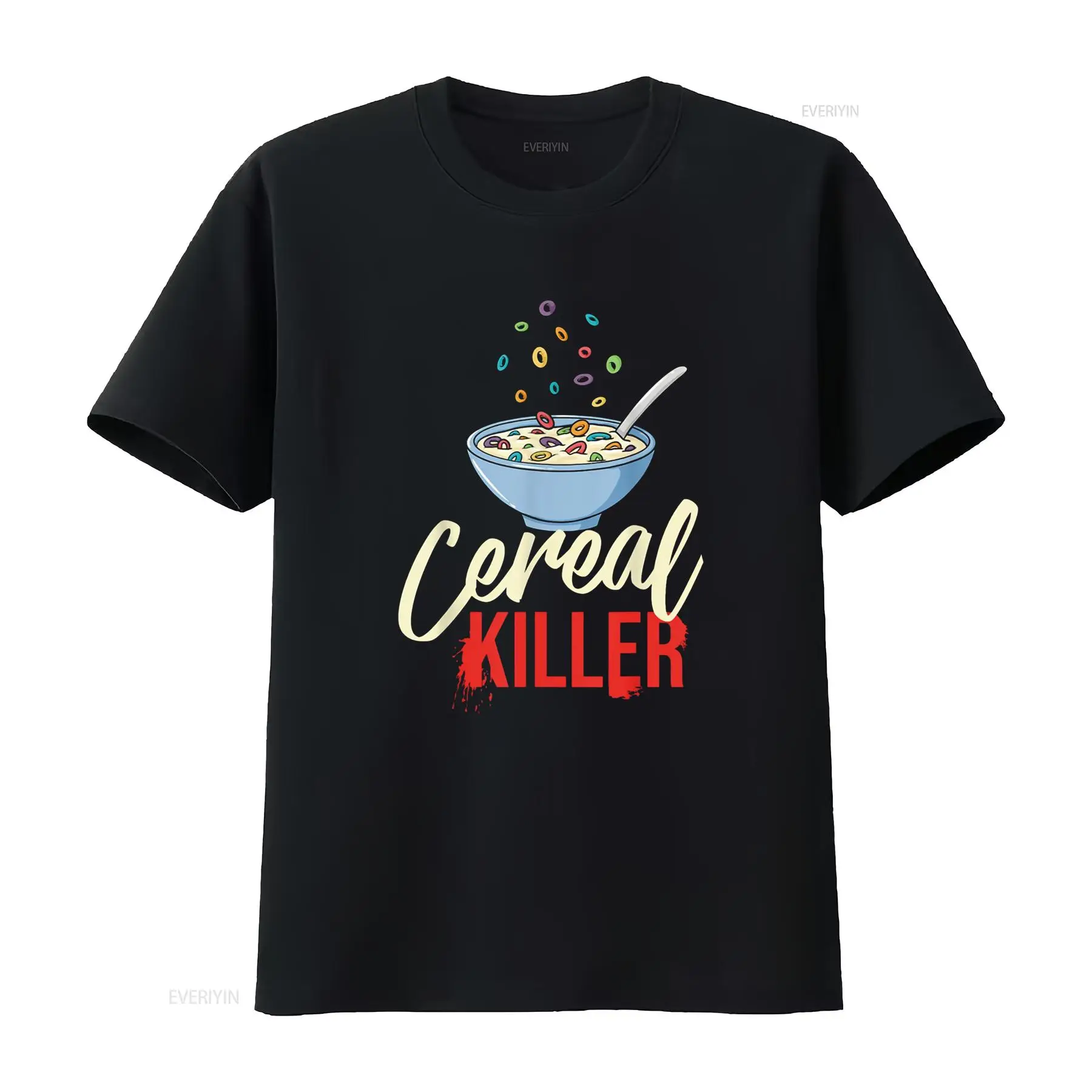 Vintage Fashion Jersey - Koszulka Śniadaniowa z Nadrukiem Cereal Killer