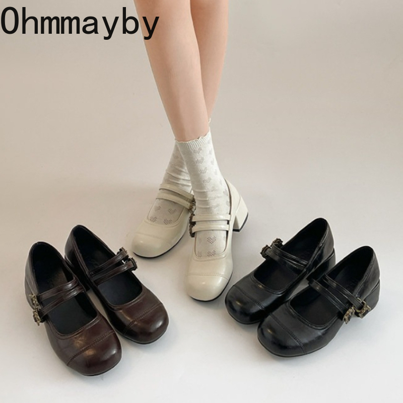 Damskie buty Mary Jane na grub – Vintage Fashion Online recenzja i cena