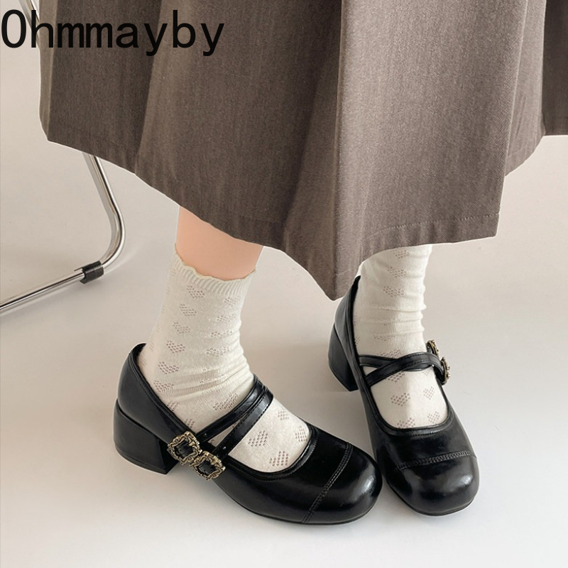 Damskie buty Mary Jane na grub – Vintage Fashion Online recenzja i cena