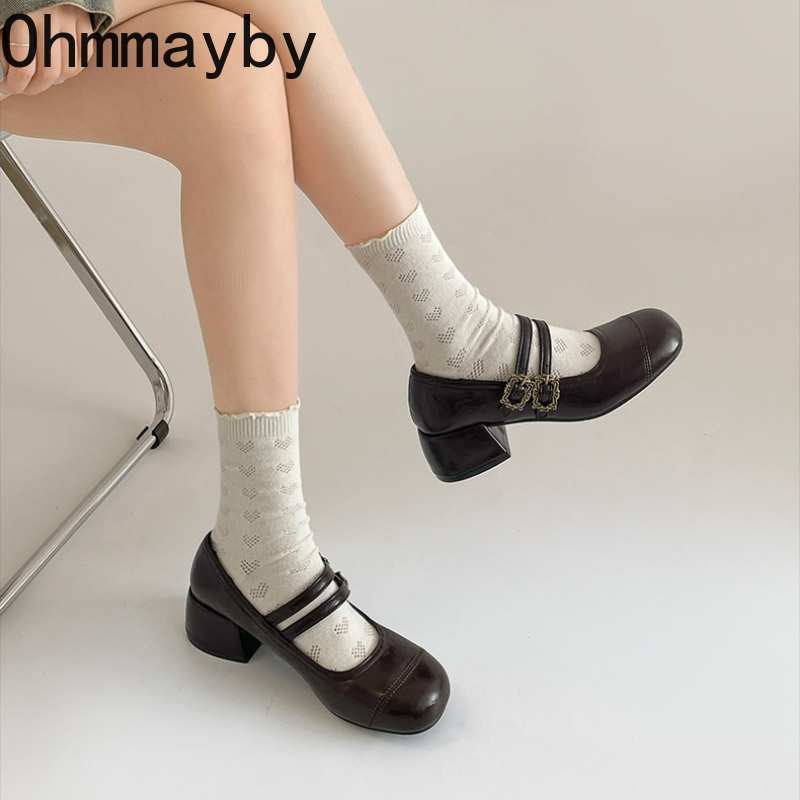 Damskie buty Mary Jane na grub – Vintage Fashion Online recenzja i cena